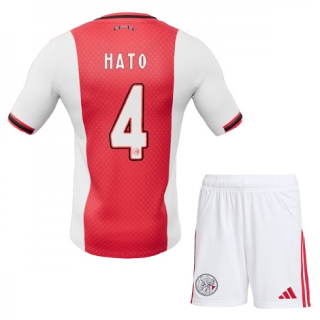 Ajax Amsterdam Hato 4 Matchtröjor Barn Hemma Fotbollströja 2025-26